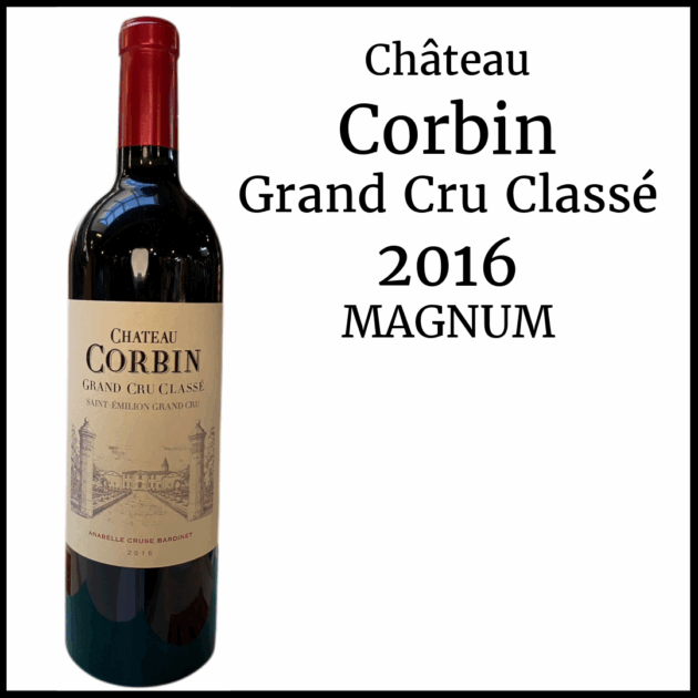 Corbin Grand Cru Classe 2016 MAGNUM | 1500 ml  | Case of 3 ($189.96/bottle)